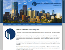 Tablet Screenshot of mylifefinancialgroup.com